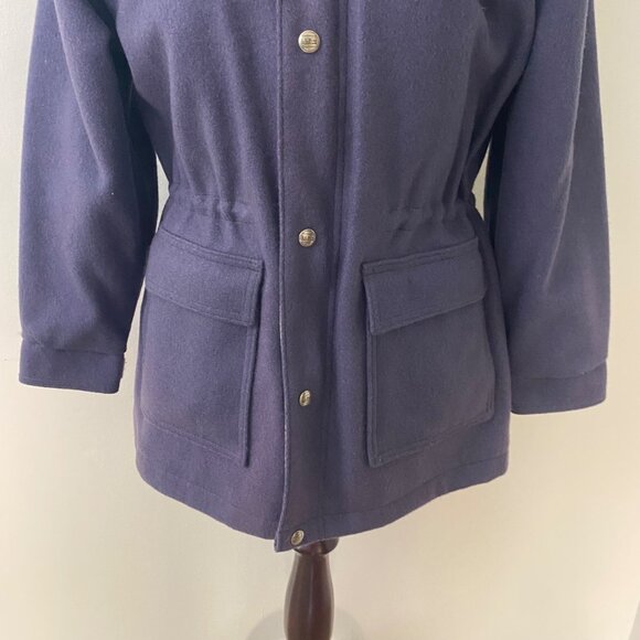 LL Bean Vintage Wool Jacket Made in USA w/ Hood - Picture 3 of 12